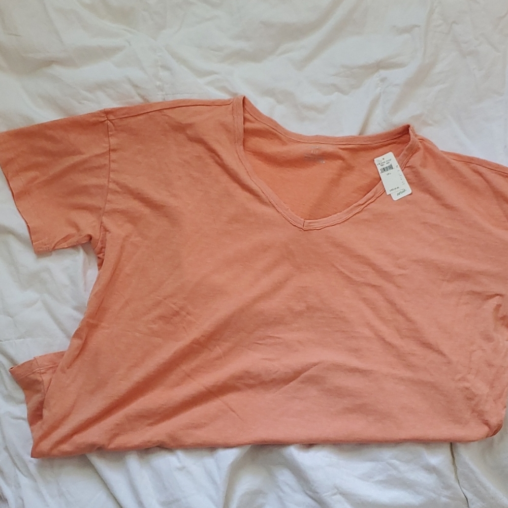 V Neck Boyfriend Tee Shirt